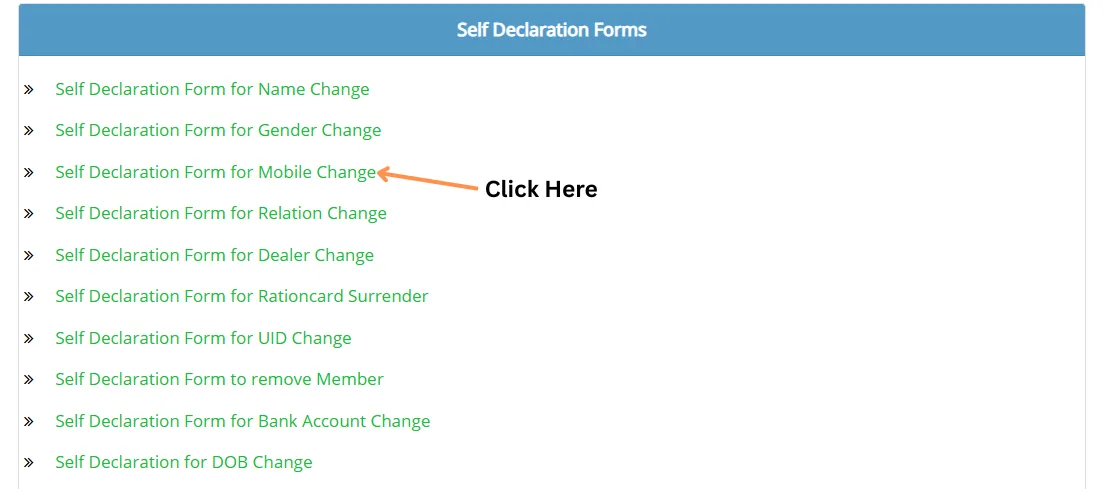 Self Declaration Document